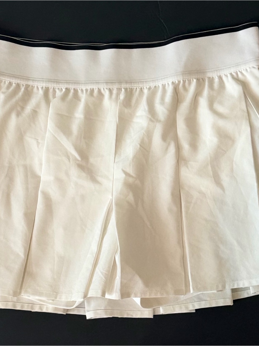Lululemon Box-Pleat High-Rise Tennis Skirt White Skort -L